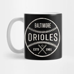 Vintage Baltimore Orioles by Buck Tee Mug